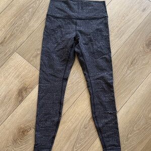 Lulumenon the Lab Black with White specs Leggings